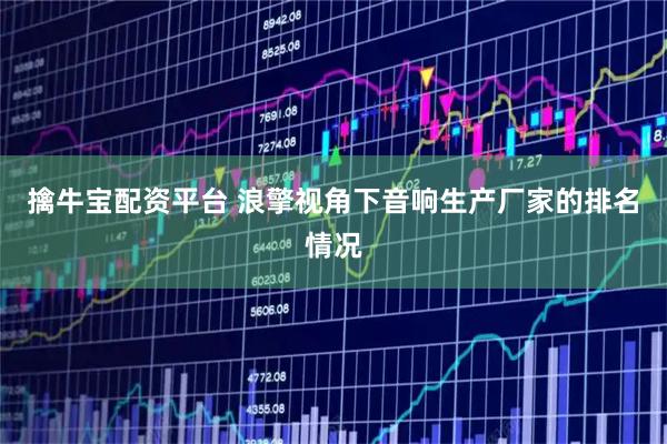 擒牛宝配资平台 浪擎视角下音响生产厂家的排名情况